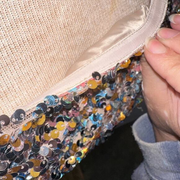 ASTR ISOLDE ONE SHOULDER SEQUIN BODYSUIT Size Medium - Picture 5 of 6